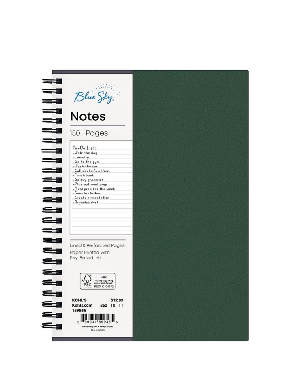 Faux Leather Wire Bound Note Book